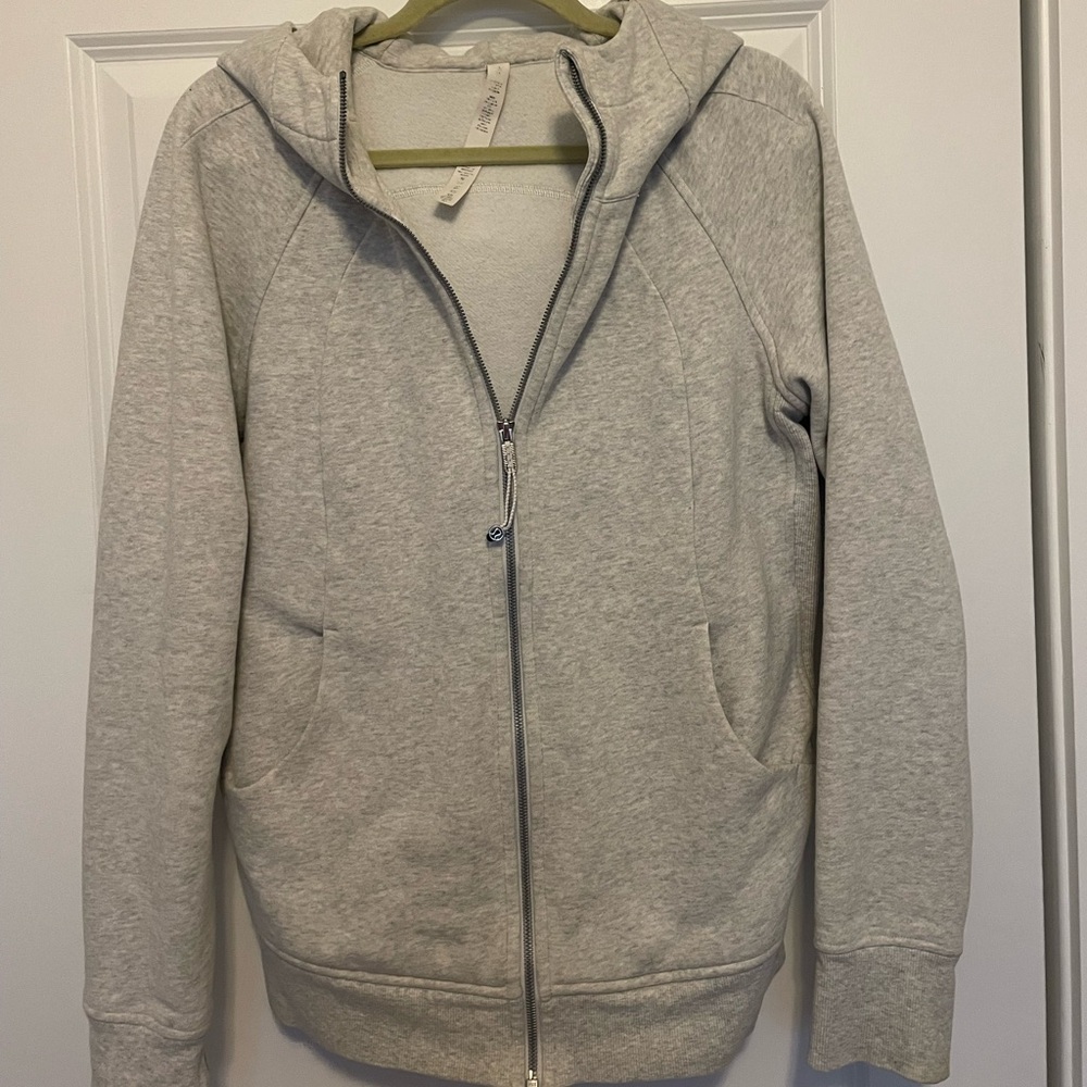 Lululemon Athletica Scuba, ultra light grey Hoodie-12